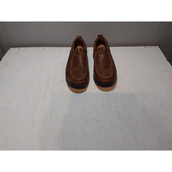 mens loafer slip on moccasin flats size 9 - Picture 2 of 5